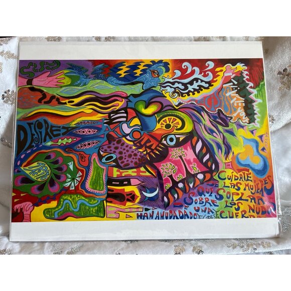 Anna Bateson "Desire" Colorful Abstract Art Print Collectible Artwork - Picture 6 of 9